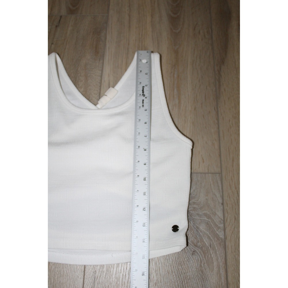White Ribbed Tank Crop Top - Unbranded - Picture 6 of 7